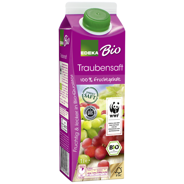 Bild von Bio EDEKA Traubensaft 1L